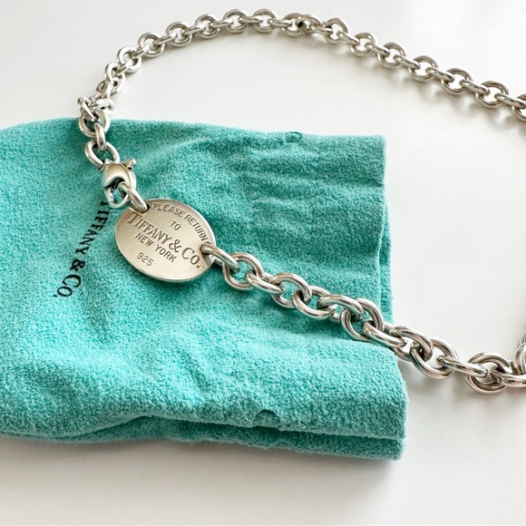 Tiffany & Co. Jewelry - Tiffany & Co. Return to Tiffany Oval Tag Pendant 15.5”